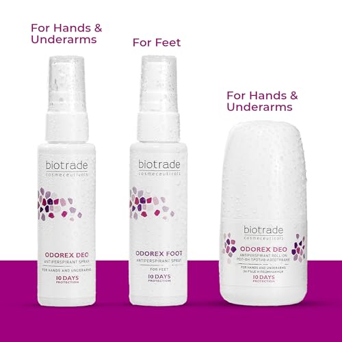 Biotrade Odorex Deo Antiperspirant Spray For Hands And Underarms Stops Excessive Sweating Odour 14 days Protection 40ml - 9