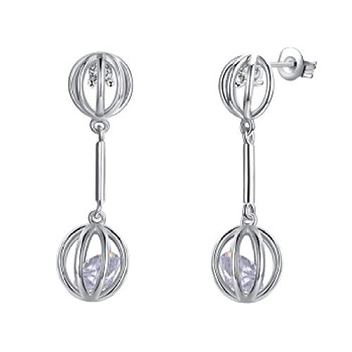 Preisvergleich Produktbild BAIMM Frau S925 hängende Laterne Earloop Tendenzfrau Reine Silberne Ohrringe earringsWild