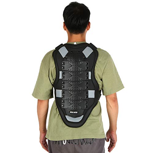 Colete de Armadura, Moniss Colete masculino motociclismo colete peitoral costas costas colete protet
