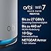 NETGEAR Orbi Serie 970 | Mesh WiFi 7 System | RBE972 | Mesh WiFi 7 Router und 1 Satellit | Bis zu 27 Gbit/s | Abdeckung bis 440 m² | 200 Geräte | 10-GB-Ethernet-Ports | Quad-Band BE27000 | Weiß