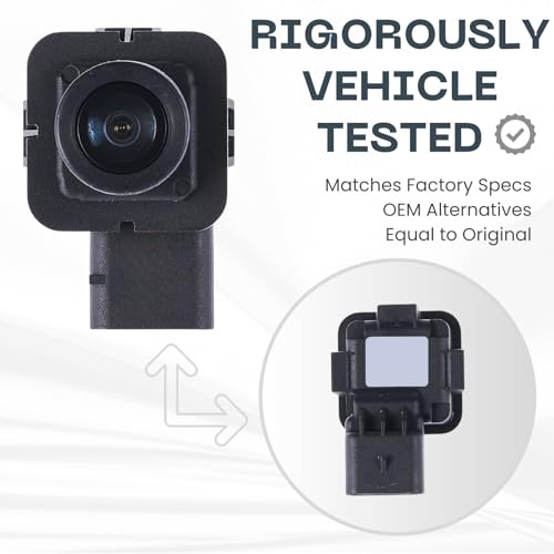 Image of Backup Camera for 2015 2016 2017 2018 Ford Edge | Rear Tailgate, Parking View Cam Replaces OE # F2GZ-19G490-A F2GT-19G490-AD, rear view reverse parking assist backup monitor