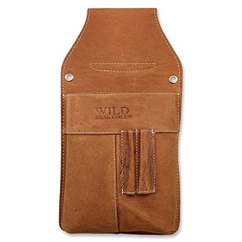 Preisvergleich Produktbild Emeco Leder Kellnertasche Kellner Geldbörsenholster Kellnerbörsen Wild (Braun)