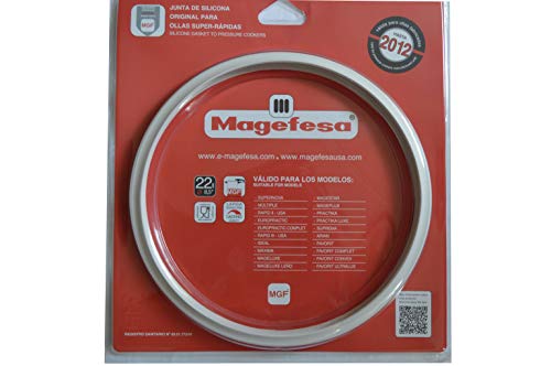 Magefesa – Joint en Silicone de 22 cm Compatible avec Tous les Modèles D’autocuiseurs Fabriqués Jusqu’en 2012,09REMEJUSII, 841424499622