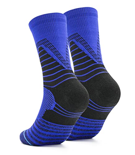 Diliba Women's Hiking Socks Cushion Athletic Crew Basketball Socks For Men's Size 9-11 Pink #TOP3