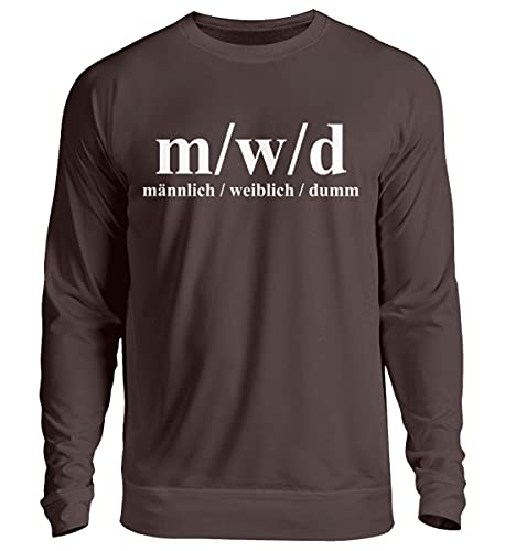 Pull unisexe marron M/W/D Blödsinn sweat ample XXL vêtement décontracté