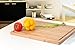 Utopia Kitchen 2 Pack Extra Large Bamboo Cutting Board with Juice Groove Kitchen Chopping Board for Meat Cheese and Vegetables 17 x 12 Inch