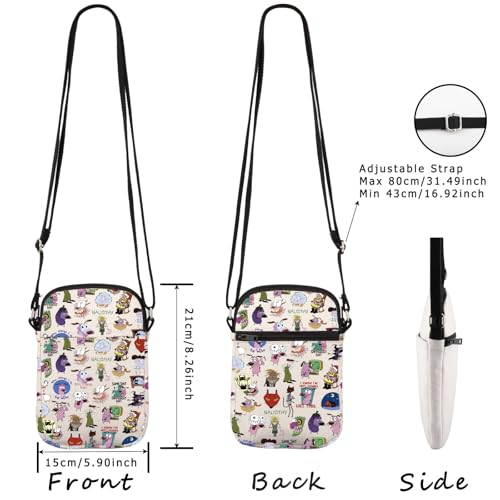 WCGXKO Cartoon Dog Inspired Crossbody Bag Creepy Stuff Gift for Cartoon Fans2