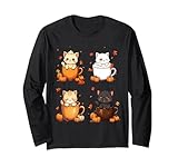 Photo Gallery cute cats pumpkin spice autumn latte vibes coffee maglia a manica Photo Gallery cute cats pumpkin spice autumn latte vibes coffee maglia a manica