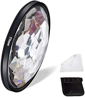 Fotoconic 77mm Kaleidoscope Glass Prism Camera Filters Variable Number of Subjects SLR Photography Accessories