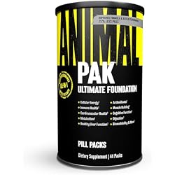 Animal Pak - Convenient Multivitamin for Men & Women Daily All-in-One Vitamin & Supplement Pack - Zinc, Vitamins C, B, D, Amino Acids, and Immune Support - Sports Nutrition Performance - 44 Count