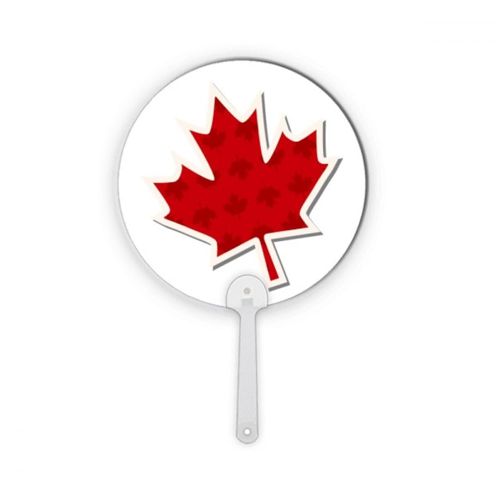 Éventail de célébration Canada Day en plastique avec poignée ronde