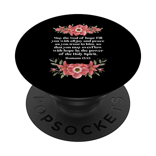 Inspirational Christian Faith Quotes: Verses from the Bible PopSockets Swappable
