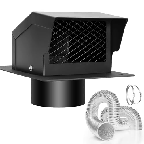 LTSEAME 4 Inch Roof Vent Kit, Removable Roof Vent, Bathroom Exhaust Roof Vent for Dryer, 4 Inch...