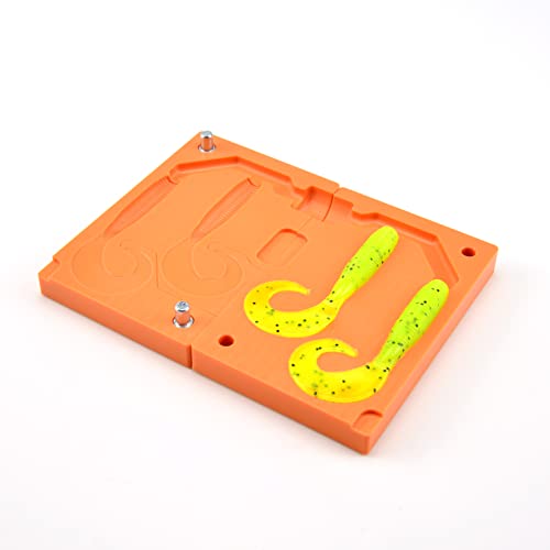 Soft Plastiс Mold Lure Making Injection Molds Fishing Lures Two Cavity Single Tail Grub 4'' #TOP2