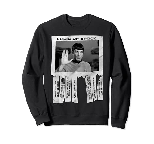 Star Trek The Original Series Logic Of Spock Text Poster Sudadera