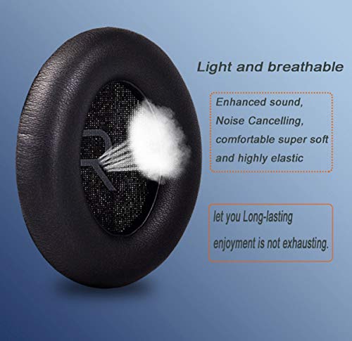 Bose 700 Headphone Ear Pads Replacement Tips Noise Cancelling for Bose Headphone NC700, Bose Ear Pads Cushion Parts Memory Foam fit Bose Headphone 700 (Black)