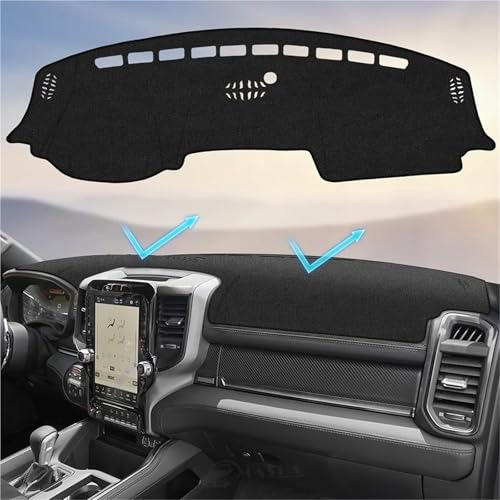 Tapis de Tableau de Bord pour Dodge Ram 1500 2500 3500 2019-2024