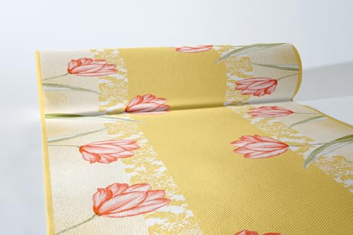 Mank Airlaid Tischläufer 40 cm x 24 m | Tischdecken-Rolle stoffähnlich | praktische...