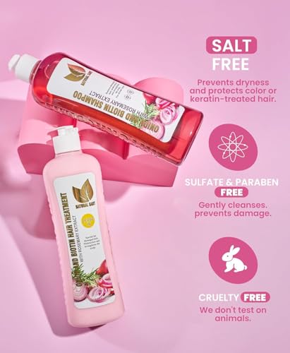 image for NATURAL SANT - Onion Biotin and Rosemary Shampoo & Treatment Set for S