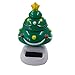 MeiBoAll Car Dashboard Ornament, Christmas Car Decor Shaking Head Figures Solar Powered Snowman Santa Claus Doll Toy Ornament Auto Dancing Bobbleheads for Dashboard Decoration, 1pcs Xmas Tree