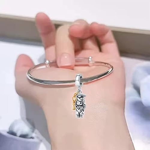 Dwjsu Graduation Charm Fit Pandora Charms Bracelet Girl Female Doctor Graduate Hat Cap 2023 Dangle Bead For Women #TOP3