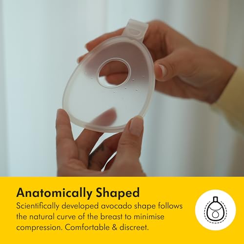 Image of Medela in-Bra Breast Milk Collector, Leak-Proof Wearable Design with Flexible Plug, Anatomic Shape, Made Without BPA, Easy to Clean & Dishwasher Safe, 30 mL Capacity