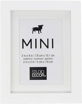 Studio Decor 2 x 3 Mini Frame with Mat, 24 Pack