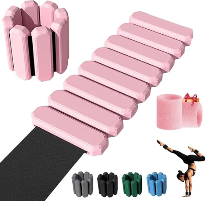 Pilates Wrist And Ankle Weights For Women At Home, Adjustable Leg Hand Weights For Women Men, 1 lb Weights Set Of 2 For Walking Workout Dance Yoga Running