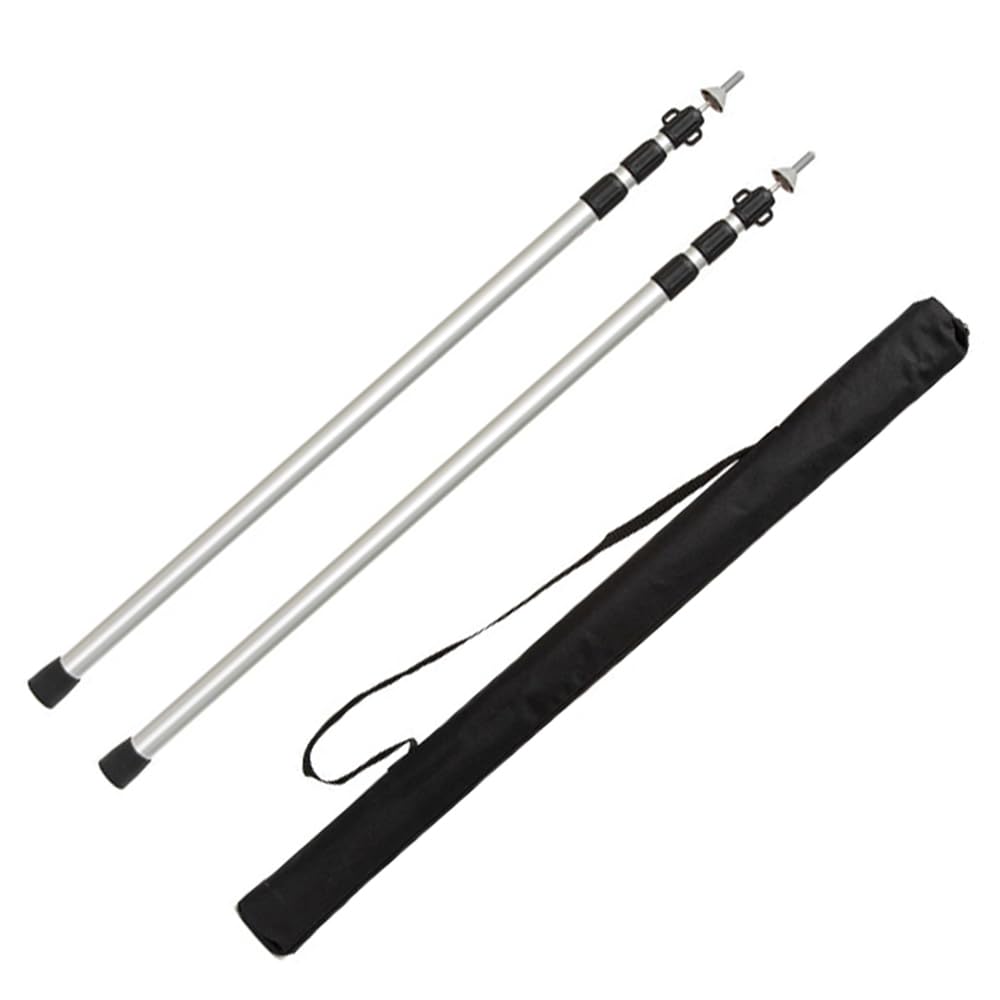 Amazon | 三段伸縮タープポール テントポール キャンプ ポール アルミ  