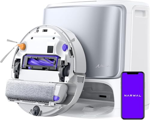NARWAL Flow Robot Vacuum and Mop – 22,000Pa Suction, Edge-to-Edge...