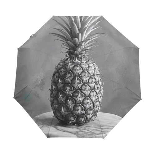 GAIREG Parapluie pliable compact en marbre et ananas coupe-vent