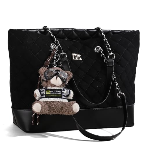 Bolso Tote Retro Grande de Capacidad para Mujer miniatura 1