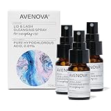 Avenova Eyelid and Eyelash Cleanser Spray 3 Pack – Gentle Everyday Hypochlorous Acid Lid and Lash Cleansing Spray For Clearer and Healthier Eyes, 60mL (2.04oz)