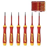 HURRICANE 1000V Insulated Screwdriver Set, 6Pcs Precision...