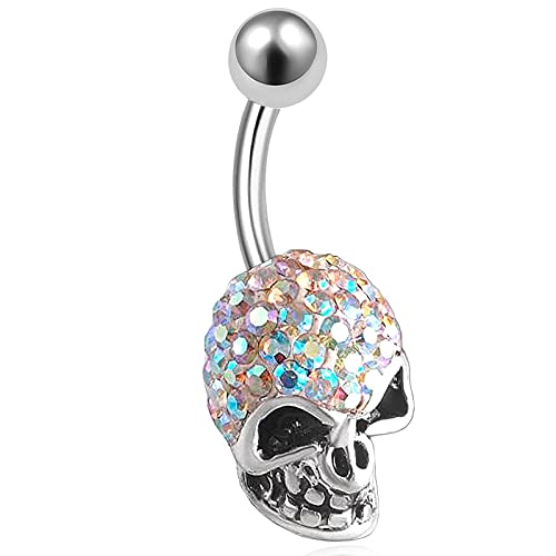 14 Gauge 1.6mm 3/8 10mm cute belly ring navel bar surgical steel unique button AWGI Body Piercing Jewelry