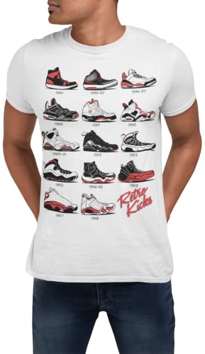 Js Retro Sneakers Image T Shirt to Match Js Artwork Takes cues from Jordans Inspired colorways 1 2 3 4 5 6 11 12 13 White