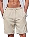 Halfword Corduroy Shorts Kurze Hosen Herren Sommer Jogginghose Bermuda Freizeitshorts Elastische Taille mit Taschen