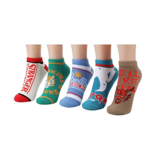 Calcetines Stranger Things temporada 5 Bioworld pack de 5 3