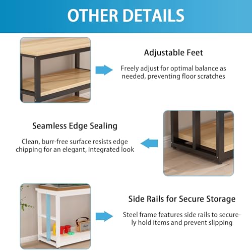 Image of Metal Fish Tank Stand, 40-Gallon Aquarium Stand, Sturdy and Slip-resistant, Easy to Clean, Built to Last, Ideal for Offices and Living Rooms(Style C,55x35cm /21.7x13.8in)