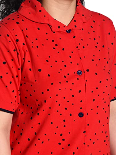 Image of Pure Cotton Half Sleeves Printed T-Shirt & Shorts Set Set | Shorts Set for Kids | Clothing Set for Kids | Summer Set for Kids | Kids Nightwear Multicolor and Sizes