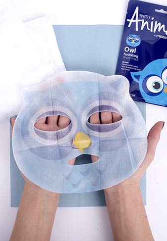 Masque Bar LB00777 Pretty Animalz Owl Facial Sheet Mask (6 Pack) — Korean Beauty Skin Care Treatment — Improves Elasticity thumb #2
