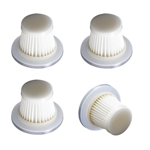4 Pack HEPA Filters Replacement for Horsepower Duck Vacuum Cleaner, Accessories KIts Washable Filters, White