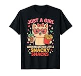 Solo Una Chica Que Necesita Sus Pequeños Snacky Snacks Adolescentes Mujeres Camiseta