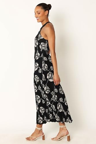 Image of Petal & Pup Women's Melody Plisse Halter Maxi Dress