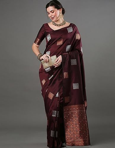 Image of Flosive Woven Kanjivaram Silk Saree With Border
