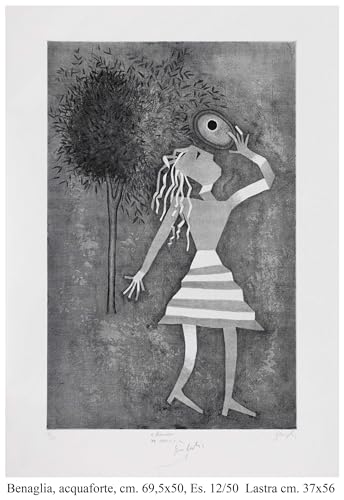 Gravure originale de Benaglia art de collection 50x69,5 cm CBAM