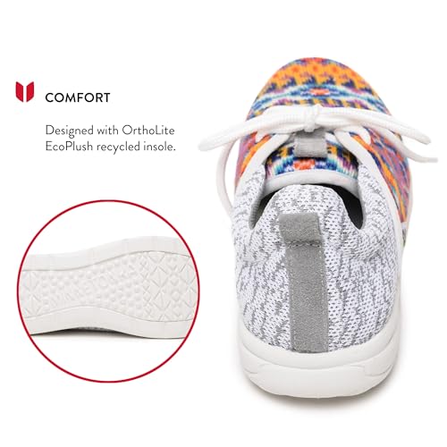 Minnetonka Women’s Eco Anew-Knit Casual Sneakers, Orange Sunset, 7.5 M4