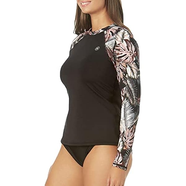 Hurley Camiseta de manga larga para mujer
