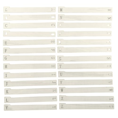 Séparateurs de disques en bois pour rangement vinyle DVD et intercalaires alphabetiques 26PCS