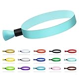Comflora 100 Cloth Wristbands for Events, Lightweight Concert & Club Entry (Color : Water Green)